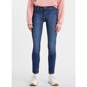 Levi’s 711 mid rise skinny jeans dark wash